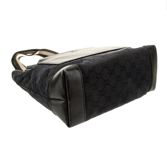 Gucci Black Textured Tote with Contrasting Straps - Authenticity Certificate - Picture 6 of 8